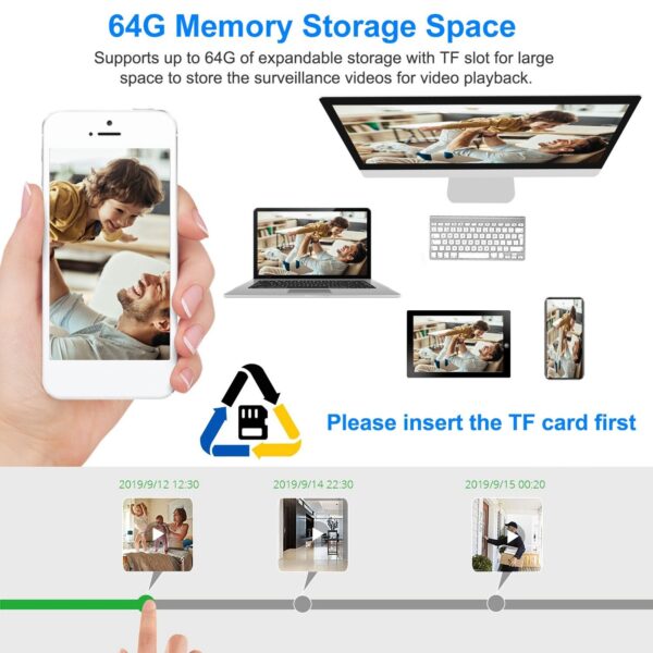 1080P Solar Powered WiFi IP Camera Two-Way Intercom Security Surveillance Camera - Image 5