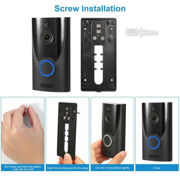 WiFi Video Doorbell Wireless Door Bell 720P HD WiFi Security Camera - Image 8