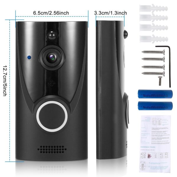 WiFi Video Doorbell Wireless Door Bell 720P HD WiFi Security Camera - Image 10
