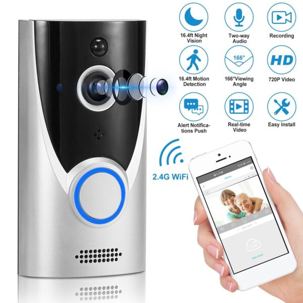 WiFi Video Doorbell Wireless Door Bell 720P HD WiFi Security Camera - Image 13