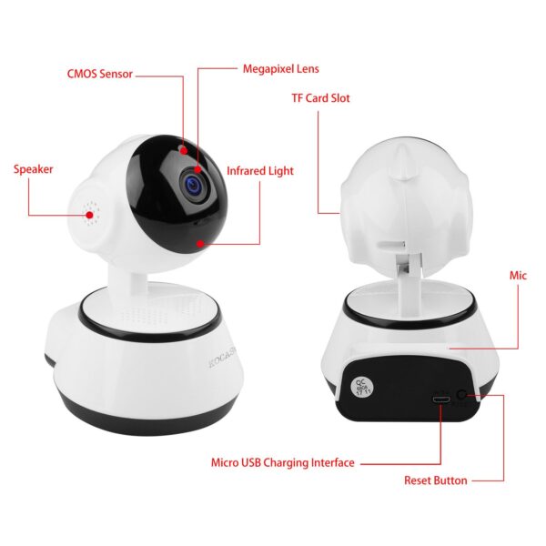 720P WiFi IP Camera Motion Detection IR Night Vision Indoor 360 Degree Coverage Security Surveillance App Cloud Available - Image 12