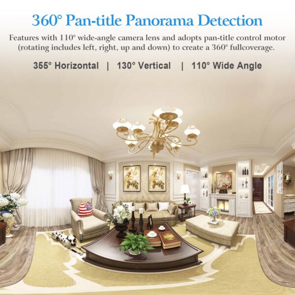 720P WiFi IP Camera Motion Detection IR Night Vision Indoor 360 Degree Coverage Security Surveillance App Cloud Available - Image 10
