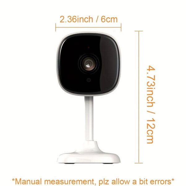 2MP 1080P HD Smart WiFi Camera Home Security IP Camera Baby Monitor; Support 128GB TF-card Storage; Motion Detection; Remote Control; IR Distance 5m; With USB Cable Without TF/SD Card - Image 3