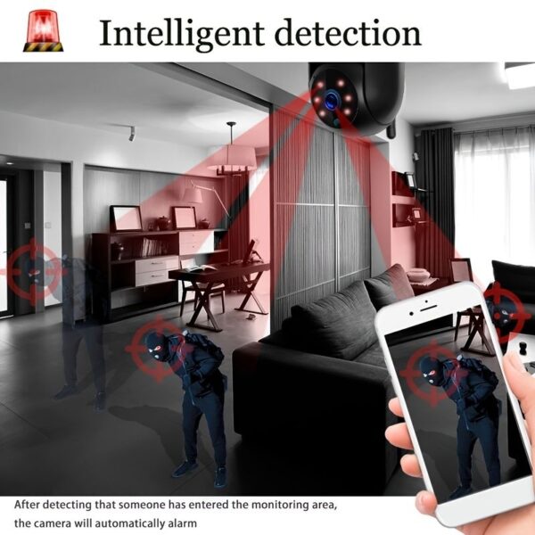 NEW HD 1080P WiFi Smart Net Night Vision Camera 350������ Wireless WiFi IP Camera Surveillance CCTV Camera Baby Monitor Home Security Camera Motion Detection Two-way Audio Camera Without TF/SD - Image 3