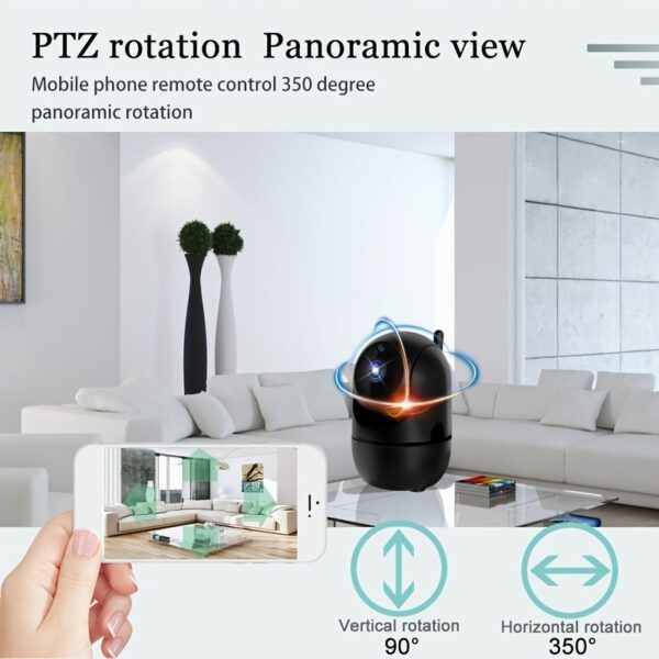 NEW HD 1080P WiFi Smart Net Night Vision Camera 350������ Wireless WiFi IP Camera Surveillance CCTV Camera Baby Monitor Home Security Camera Motion Detection Two-way Audio Camera Without TF/SD - Image 6