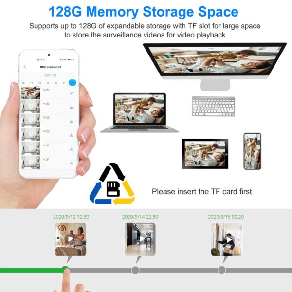 1080P FHD WiFi IP Camera Two-Way Audio Security Surveillance Camera IP65 Waterproof Network Camcorder - Image 3