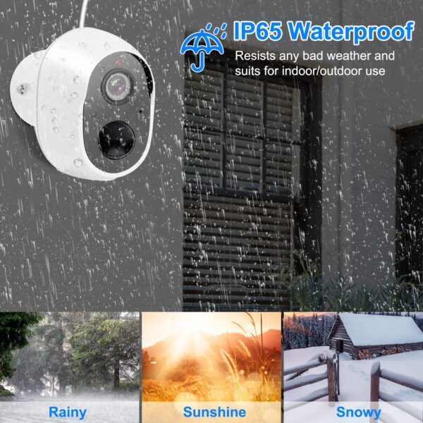 1080P FHD WiFi IP Camera Two-Way Audio Security Surveillance Camera IP65 Waterproof Network Camcorder - Image 9