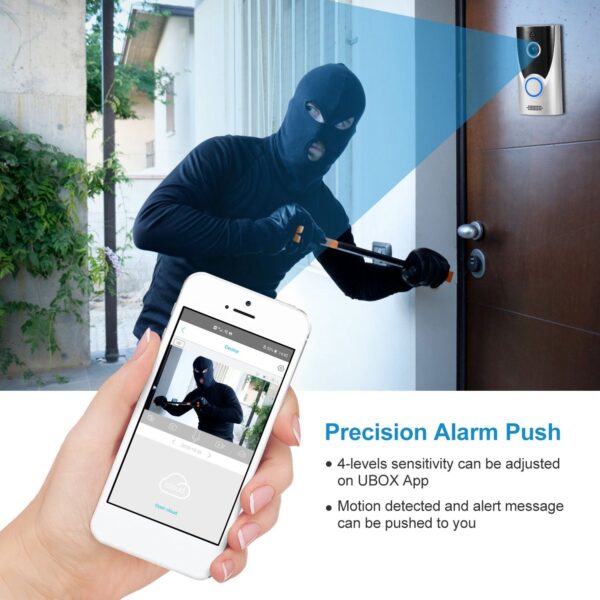 WiFi Video Doorbell Wireless Door Bell 720P HD WiFi Security Camera - Image 5